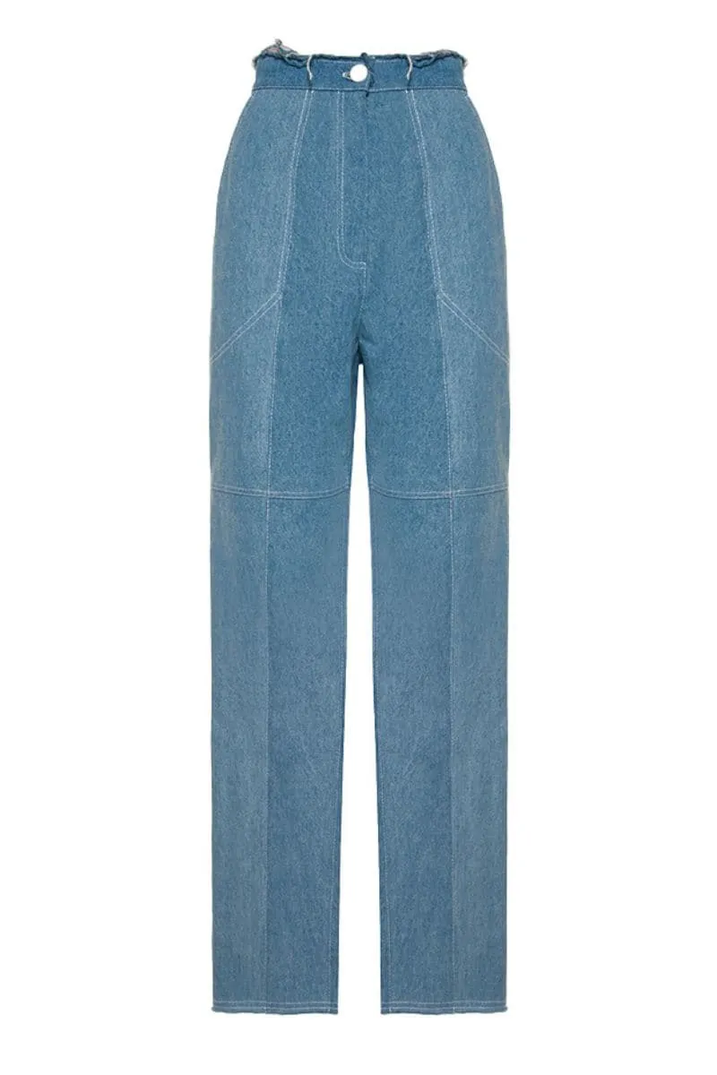 AQUA DENIM RELAXED PANTS