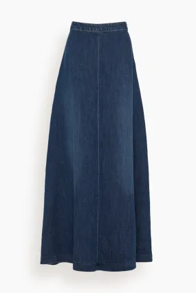 Astrid Denim Skirt in Classic Wash