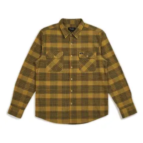 Brixton Bowery Flannel Long Sleeve Shirt Avocado