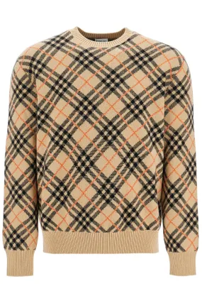 Burberry Cashmere Check Pullover Swe