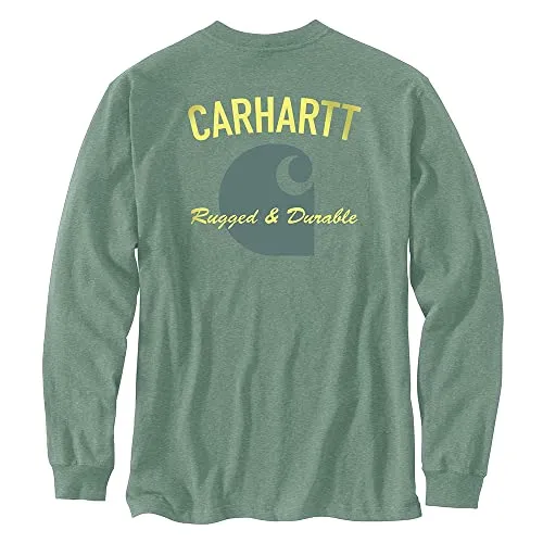 Carhartt 105428 Men's Relaxed Fit Heavyweight Long-Sleeve Pocket Durable Graphi