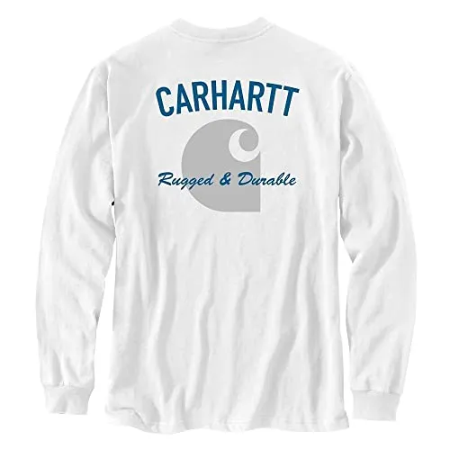 Carhartt 105428 Men's Relaxed Fit Heavyweight Long-Sleeve Pocket Durable Graphi