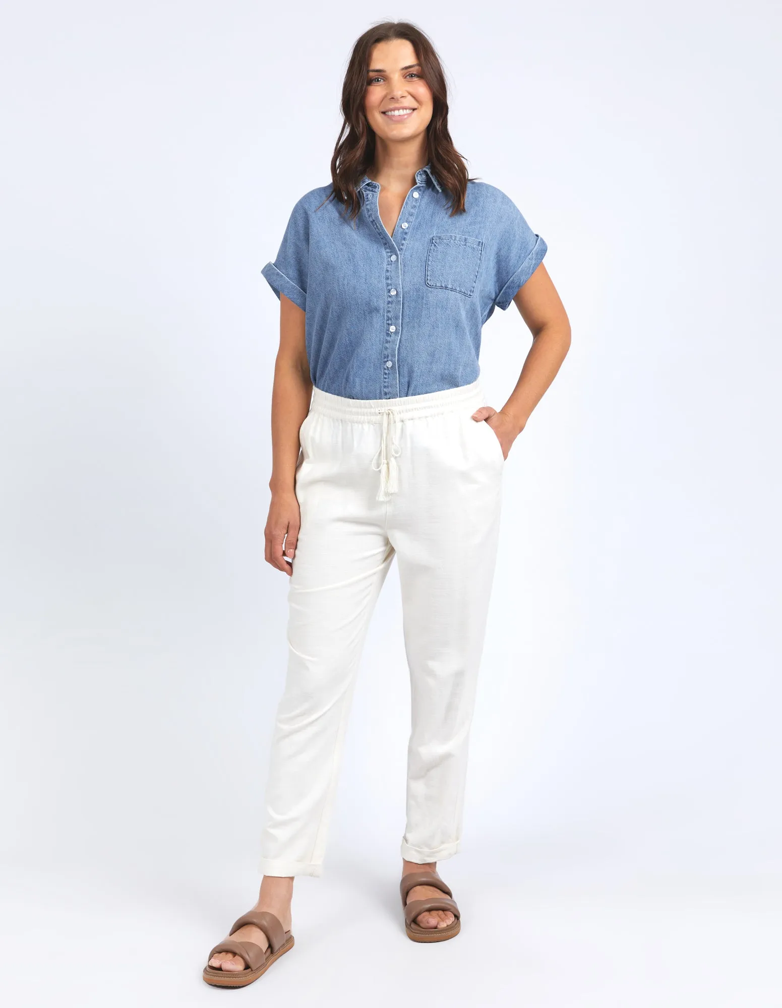 Clem Relaxed Pant Toasted Coconut