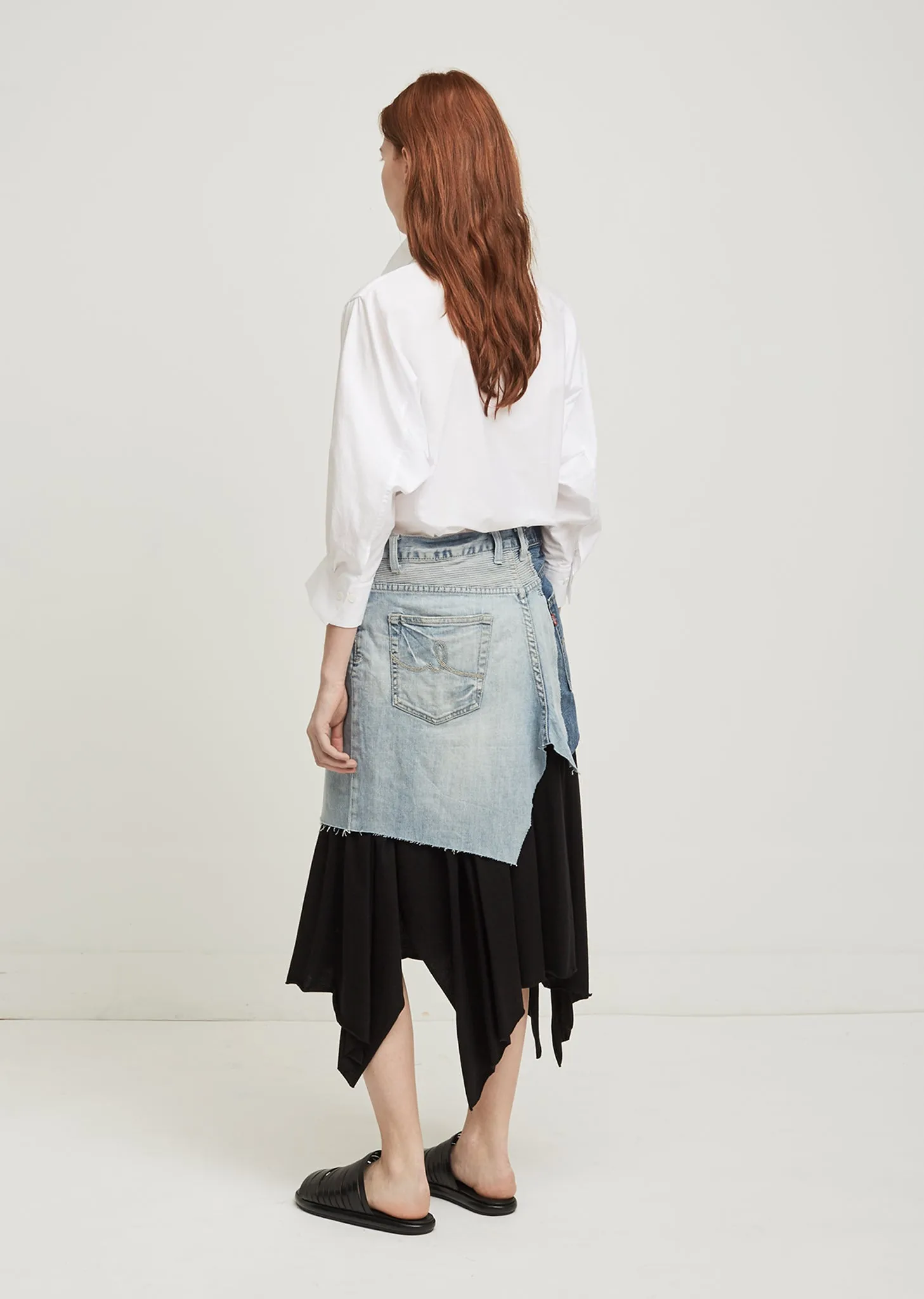 Custom Remake Denim Skirt