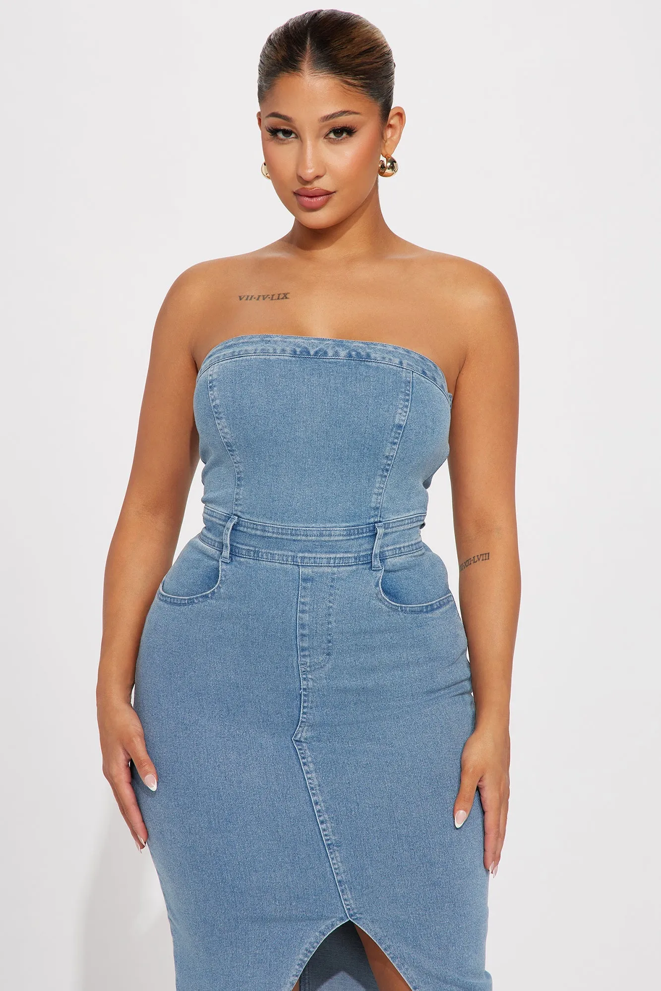 Denim Midi Dress