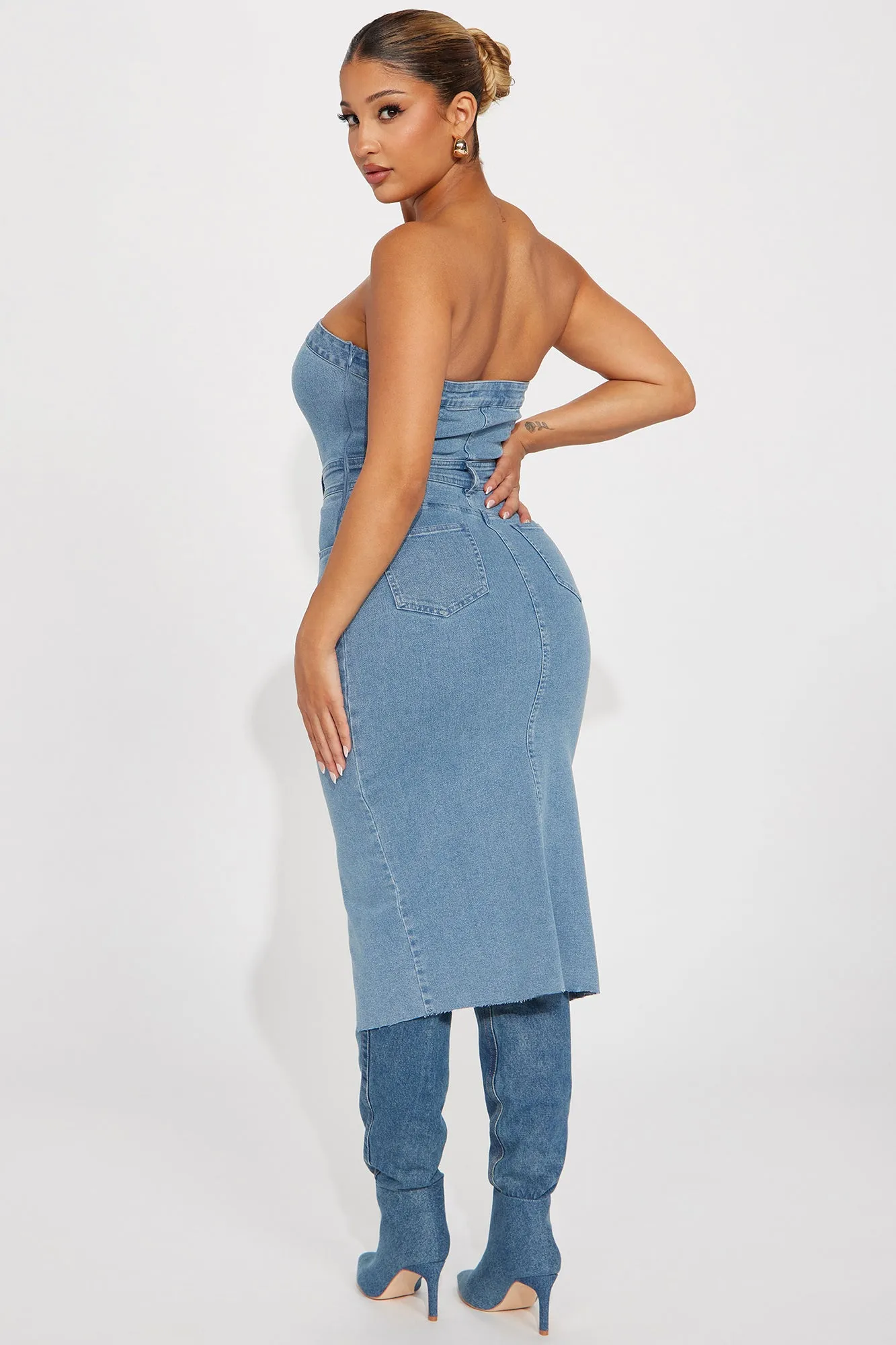 Denim Midi Dress