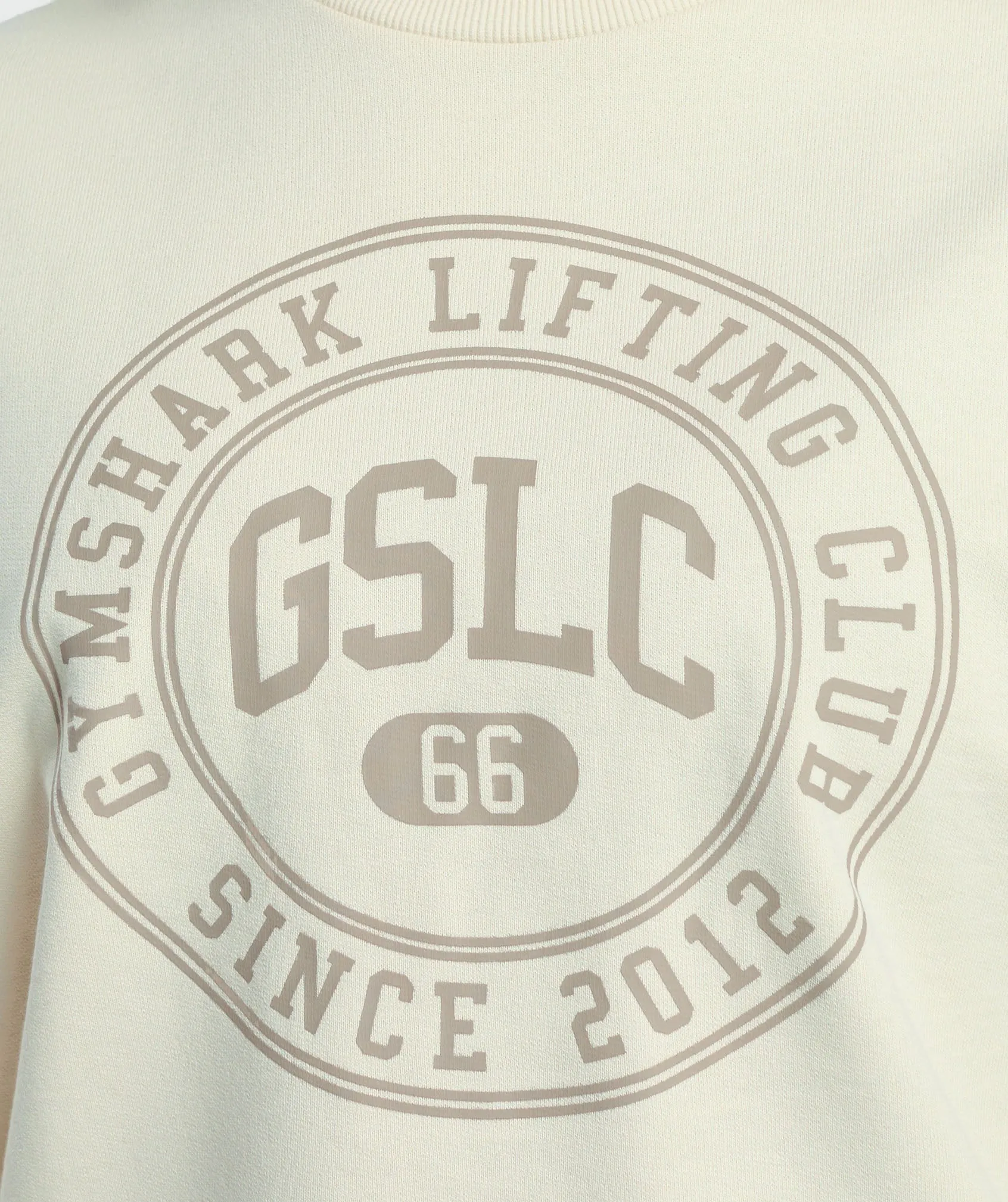 Gymshark GSLC Weight Graphic Sweater - Ecru White