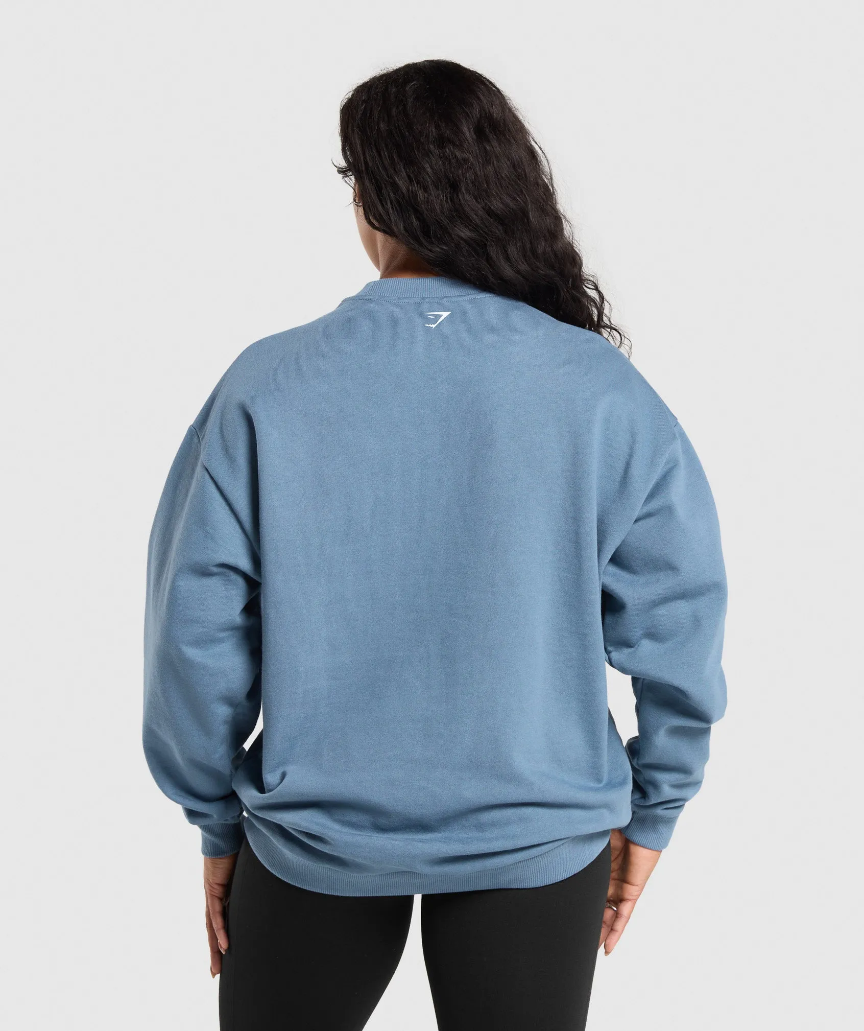 Gymshark GSLC Weight Graphic Sweater - Faded Blue