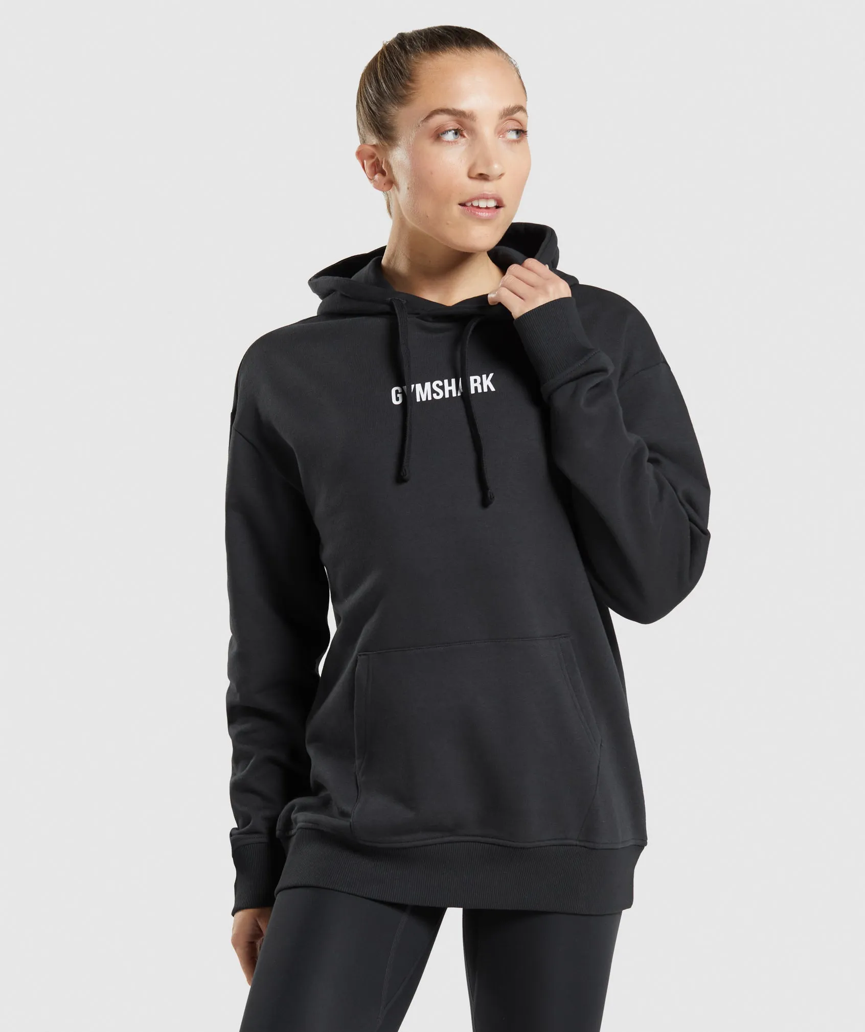 Gymshark Leg Day Oversized Hoodie - Black