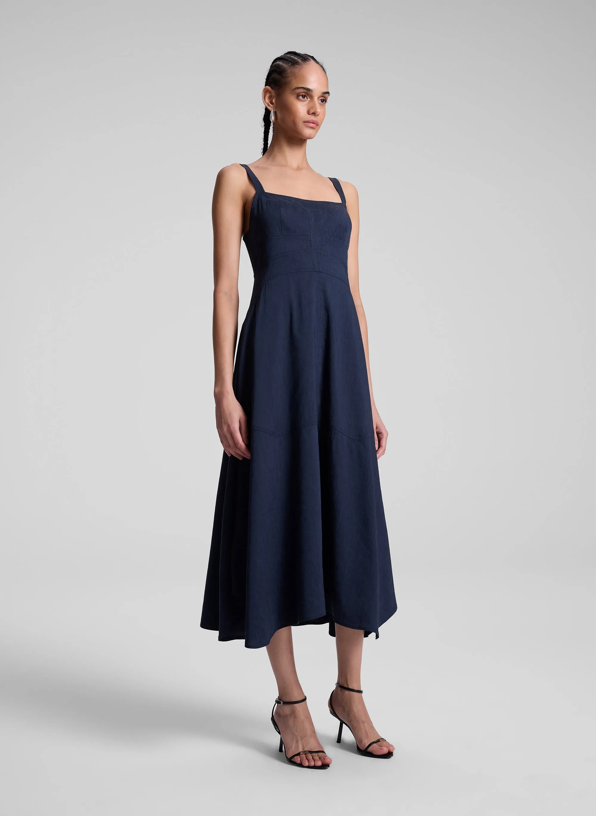 Harlow Linen Midi Dress