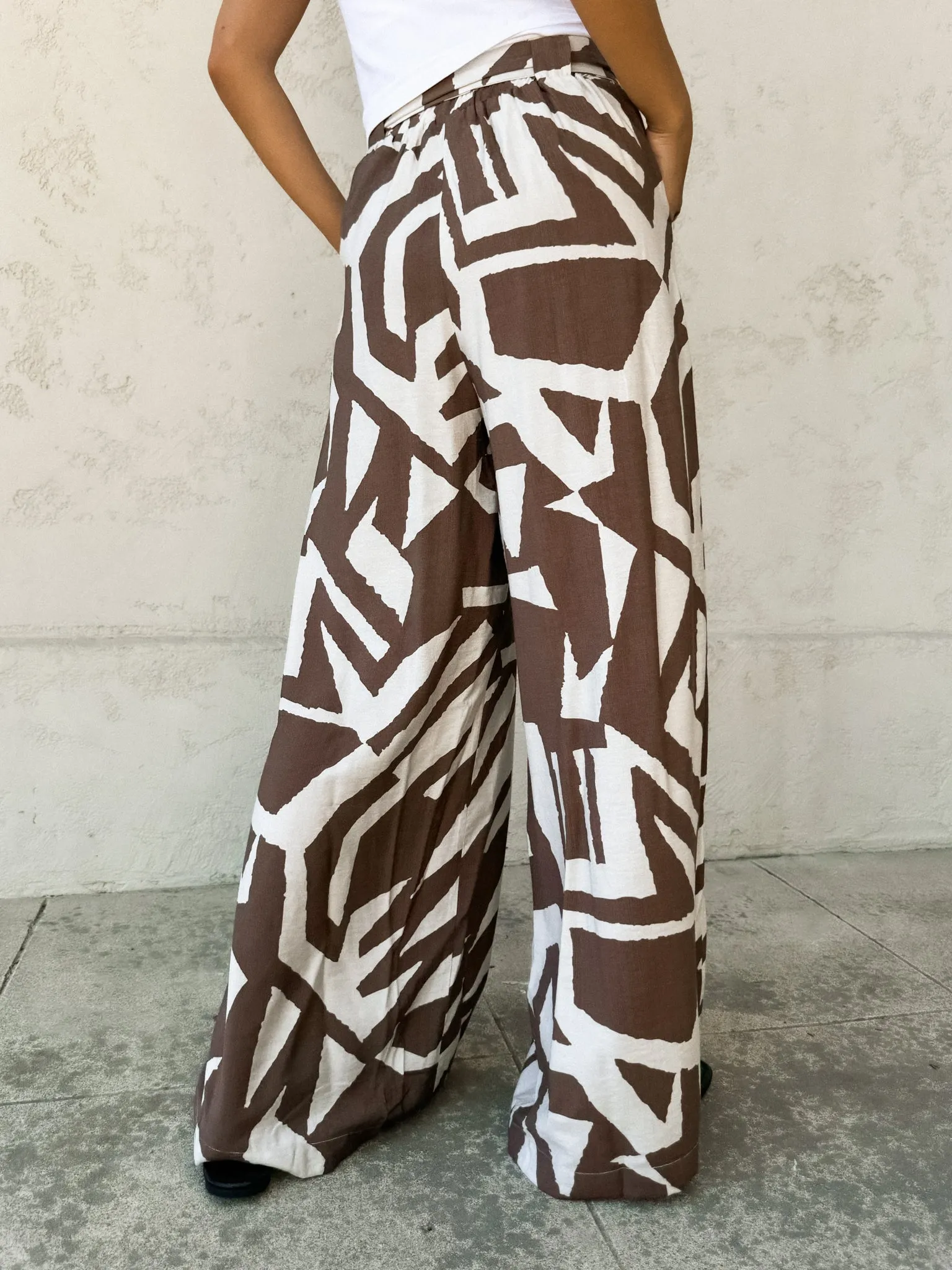 Hidden Palms Wide Leg Pants - Final Sale