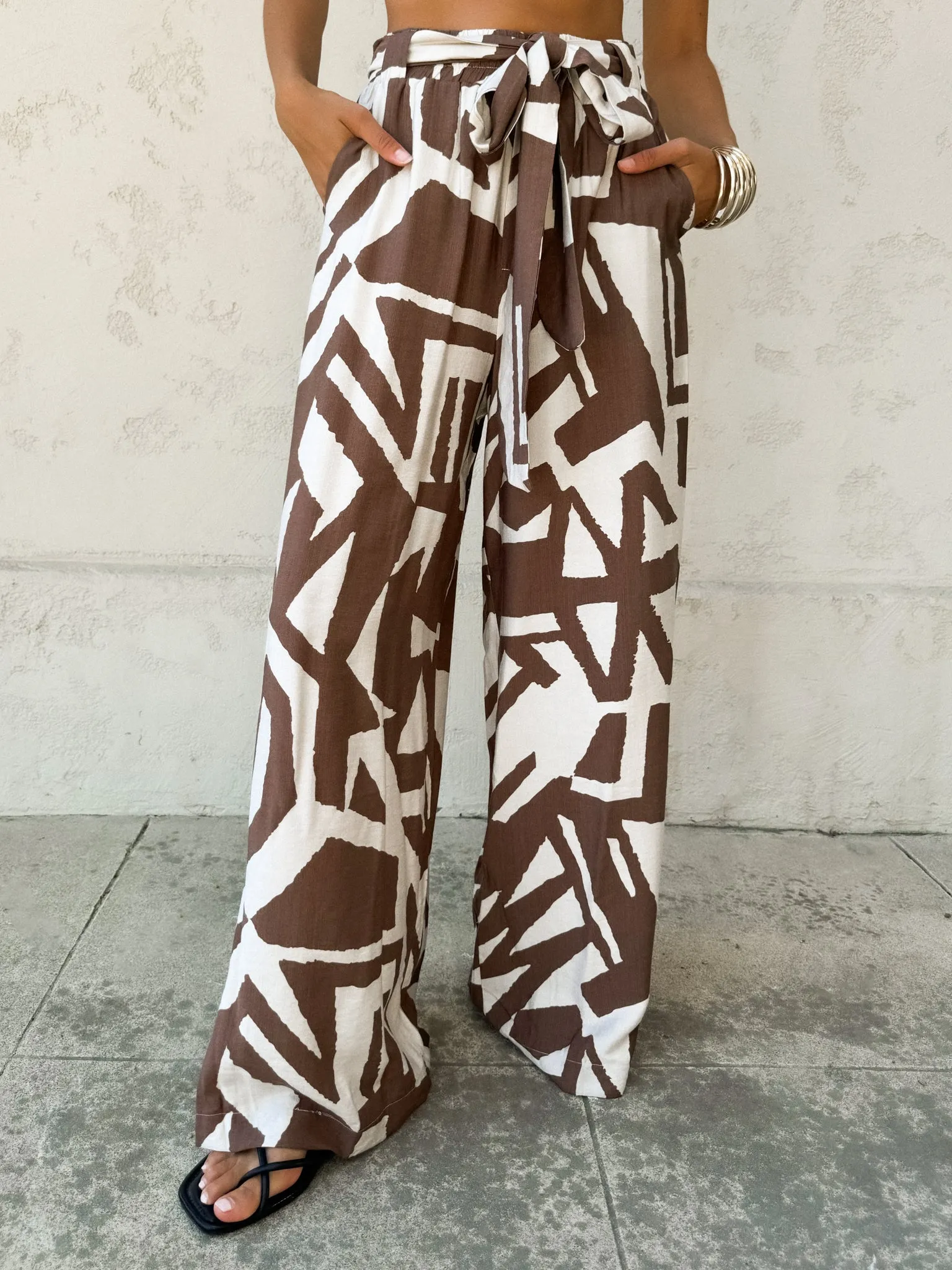 Hidden Palms Wide Leg Pants - Final Sale