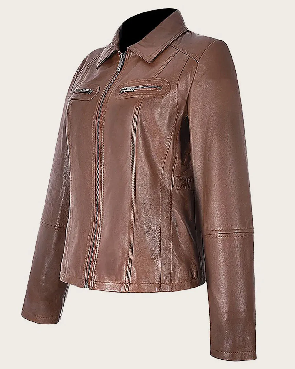 Honey brown minimalistic  jacket