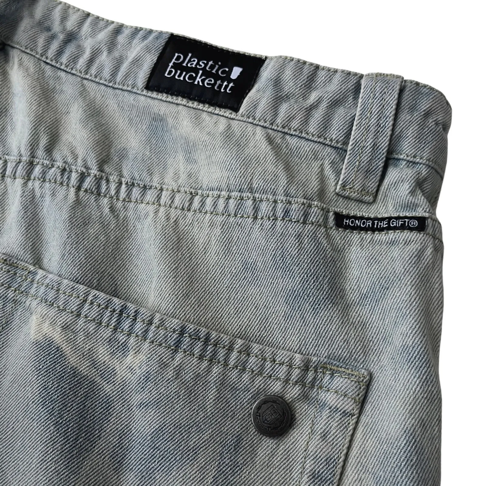 Honor The Gift Embroidered Logo Relaxed Fit Jeans in Overcast / 34" x 34”