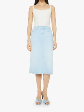 MOTHER DENIM SWOONER STRAIGHT A MIDI SKIRT