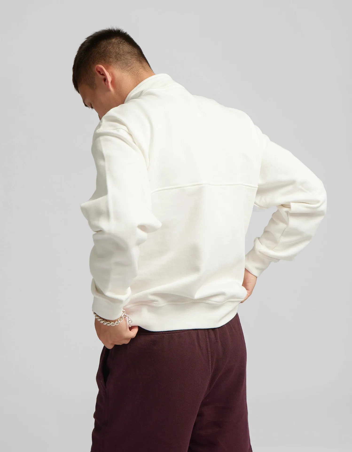 Organic Quarter Zip - Optical White