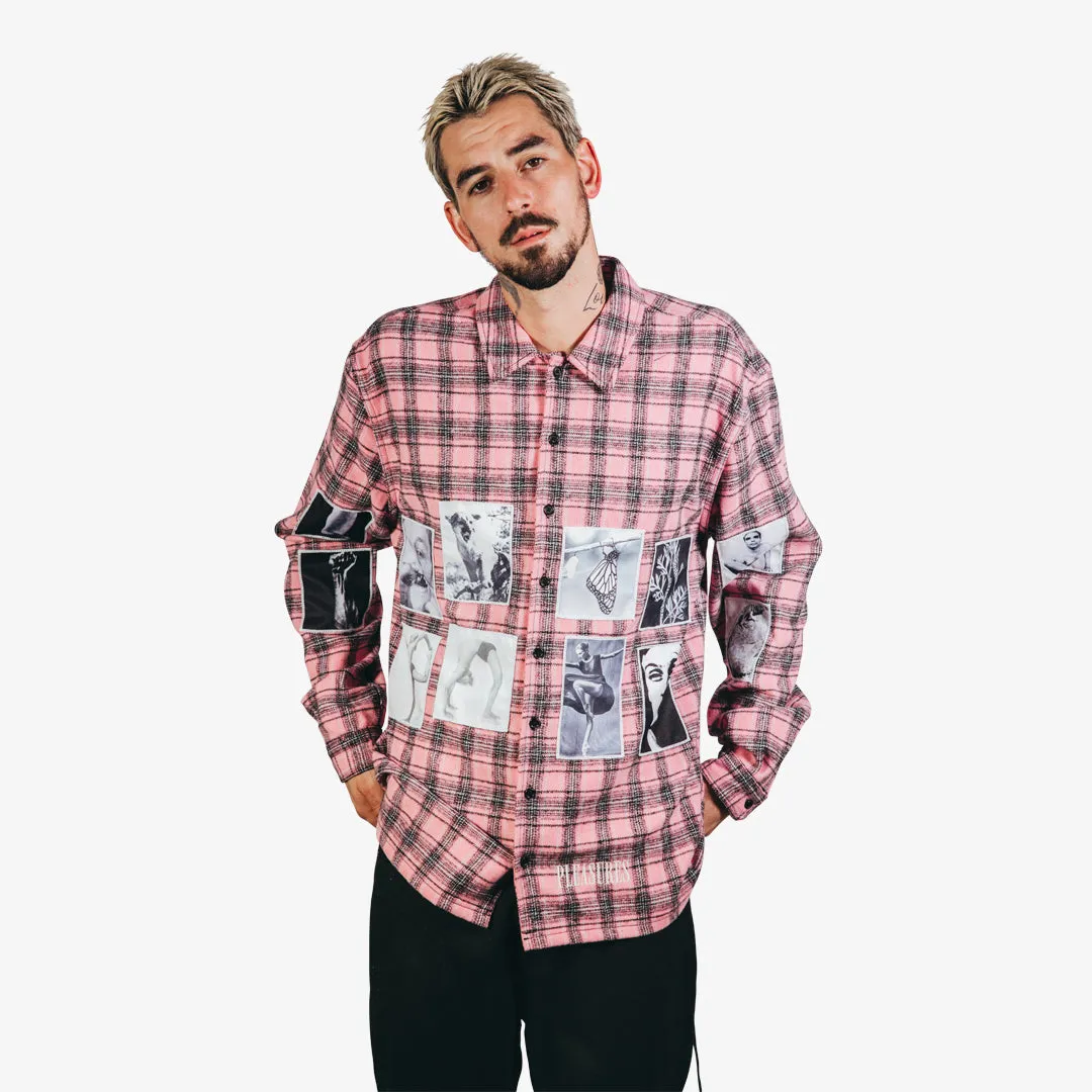 PLEASURES Vodka Flannel - Pink