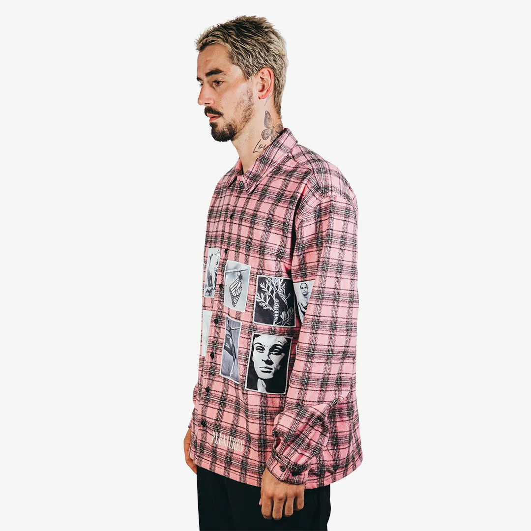 PLEASURES Vodka Flannel - Pink