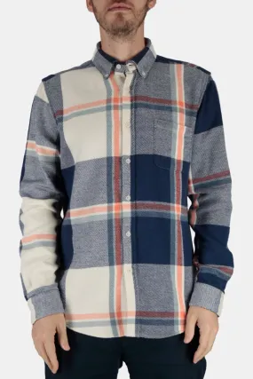 Portuguese Flannel Tape ESP BD Shirt (White/Blue)