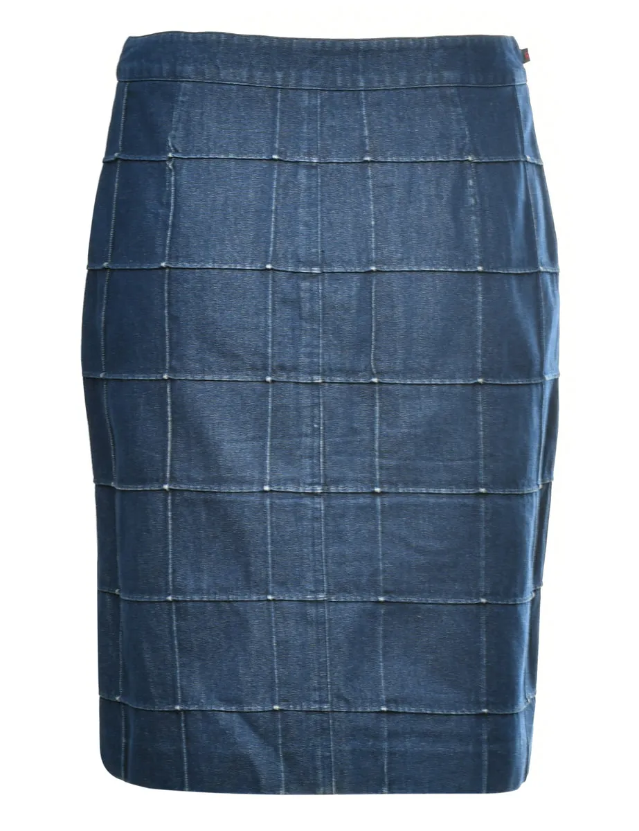 Ralph Lauren 1990s Dark Wash Denim Skirt - M