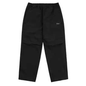 Relaxed Zip Pants, Black