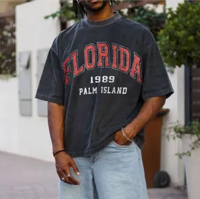 Retro Oversized FLORIDA  T-Shirt