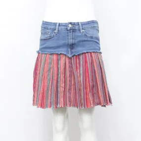 Rework Denim Plated Skirts