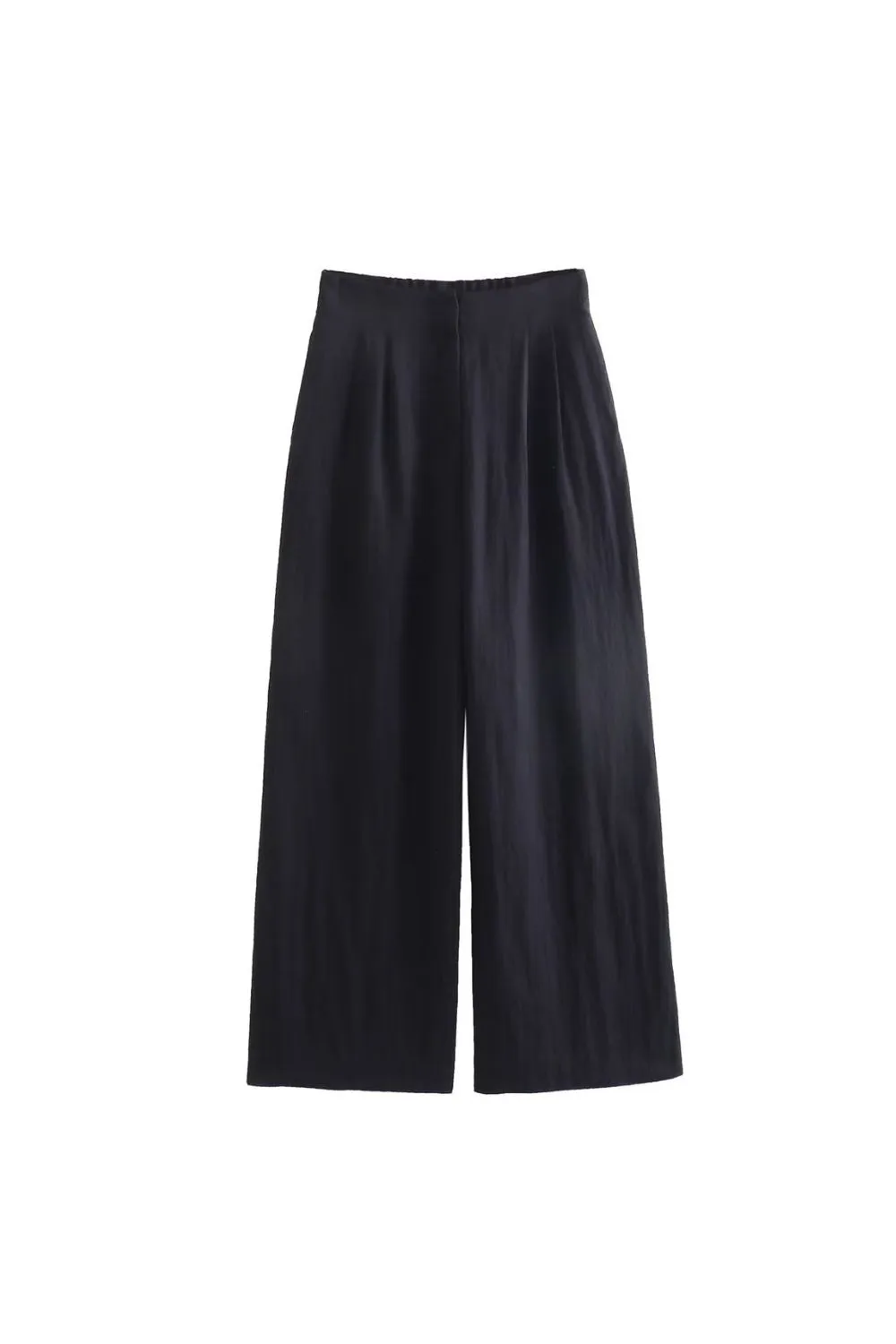 'Scarlett' High-Waisted Drapey Pleated Pants (2 Color)