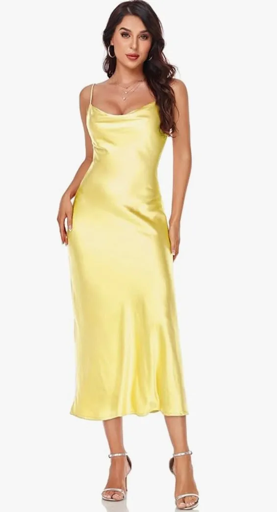 Socialite Yellow Midi Dress