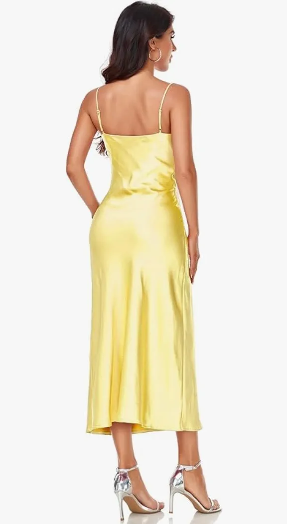 Socialite Yellow Midi Dress