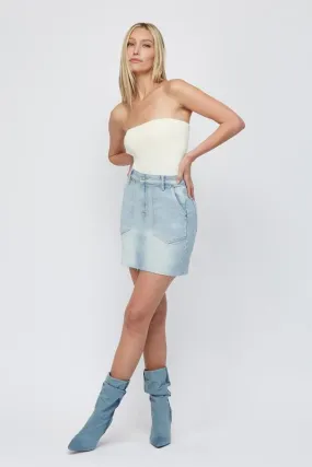 Utility Denim Skirt